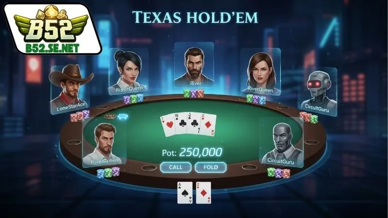 Texas Poker B52 - Trải Nghiệm Chơi Poker Cực Đỉnh 2 Giới thiệu tổng quan về Texas Poker B52